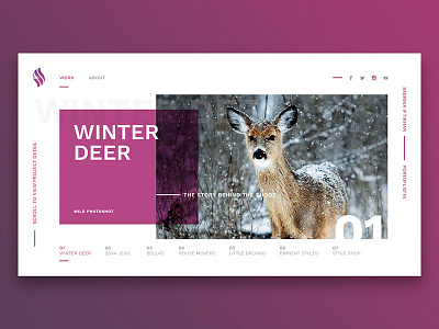 Portfolio Landing Page askdziner best shot creative dribbble interaction landing page personal portfolio landing page purple template portfolio ui ux