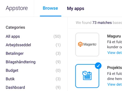 Appstore search app desktop feed search