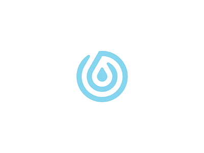 Drop Logo clean drop finger grid logo print ripple simple thumb water