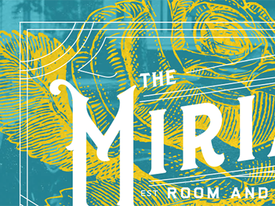The Miriam branding hotel logo design