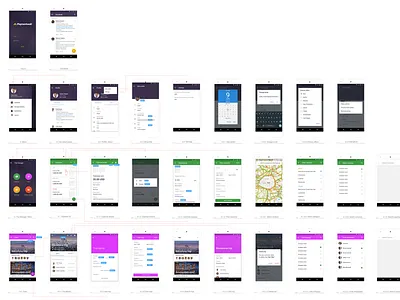 Trip Manager android app. User flow android material design trip trips ui user flow