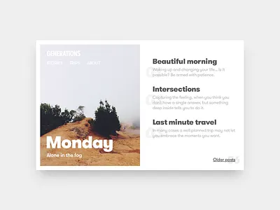 Layout Exploration layout posts ui web