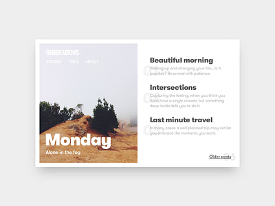 Layout Exploration layout posts ui web