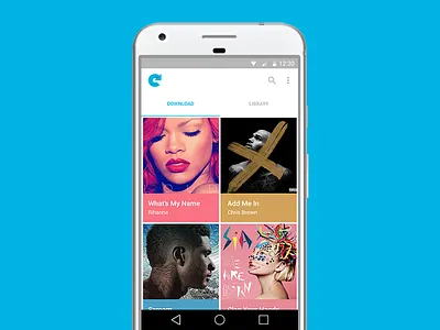 Convert for Mobile — Home android convert downloader minimal modern music music downloader music player