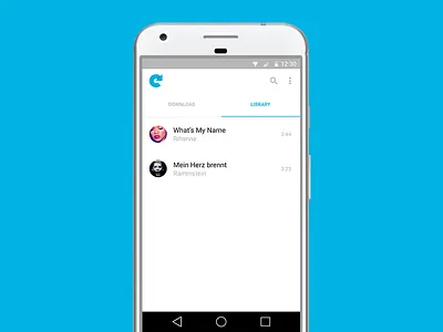 Convert for Mobile — Library android convert downloader minimal modern music music downloader music player