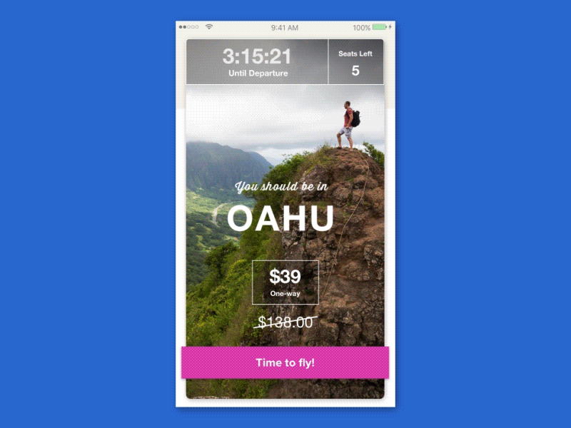 If Hotel Tonight and an online flight booker had a baby... ui