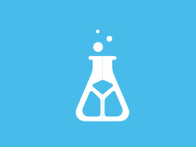 AwesomeBox Technologies Lab Icon blue dribbble dribbble shot icon illustrator lab photoshop white