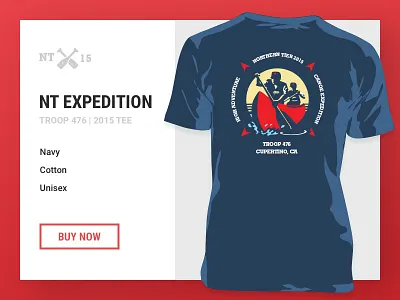 NT Expedition Tee canoe clothing freebie illustrator scouts t shirt tee template