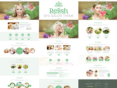 Relish Spa Salon Theme relish salon spa theme wordpress