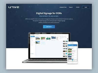 URVE Landing Page design landing landing page page ui web webdesign website