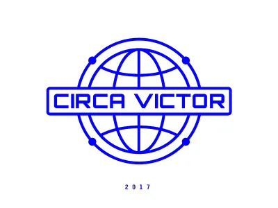 CV 2017 branding circa victor geometric globe orbitron simple typography