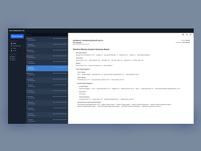 NATO Message Handling System dashboard data inbox interaction mail map message ui user interface ux web webapp