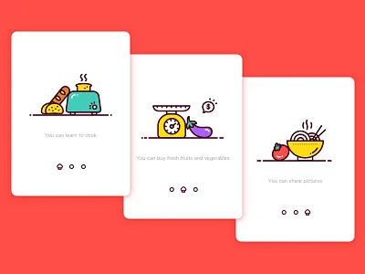 Onbaoarding application bread cook design onbaoarding vegetables