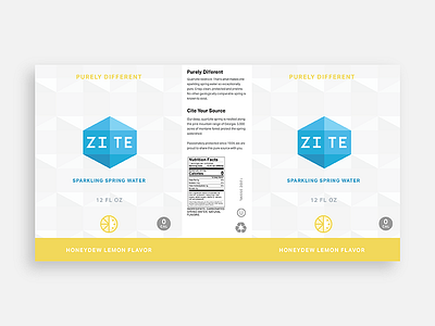 ZITE brand + can design branding can packaging sparkling water zite