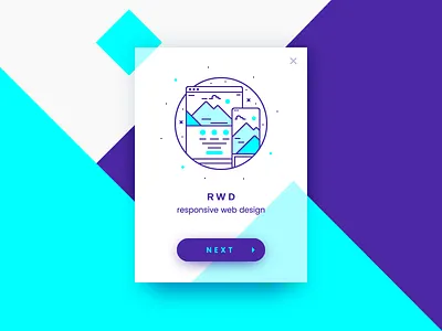 R W D color design flat icon illustration ios line material mountains pop up ui web