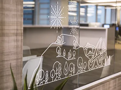 otp vinyl atlanta braves city fireworks illustration mountain vinyl