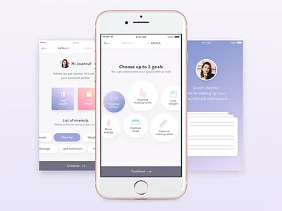 Fitness & Beauty App account app beauty creating account fitness ios martalzrv mobile register sport ui
