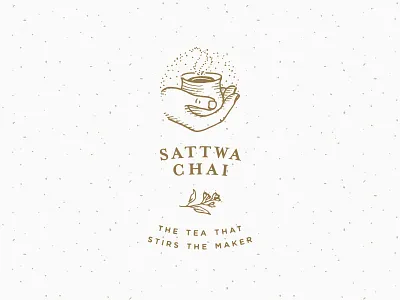 Sattwa Chai - Brand Identity artisan botanical branding chai coffee hand heirloom identity illustration logo mark mug
