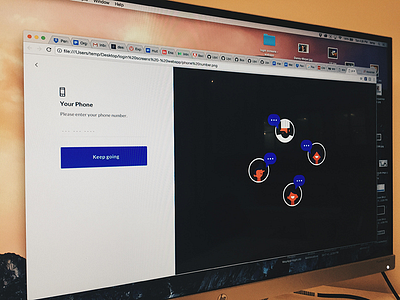 Web app is coming... communication desktop client illustration login flow product design ui web app web design