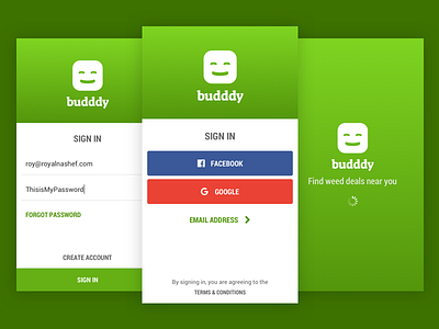 Budddy Signin ios marijuana sign in social sign in