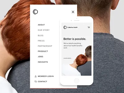 Better is possible. benefits corporate healthcare navigation photography responsive website
