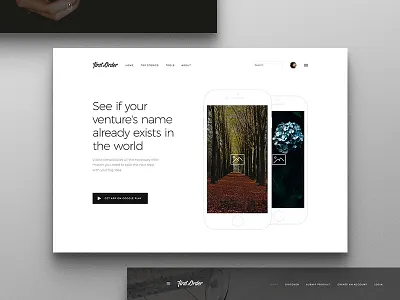First Order UI Kit constructor interface kit landing landing page light photoshop ui ui kit ux white