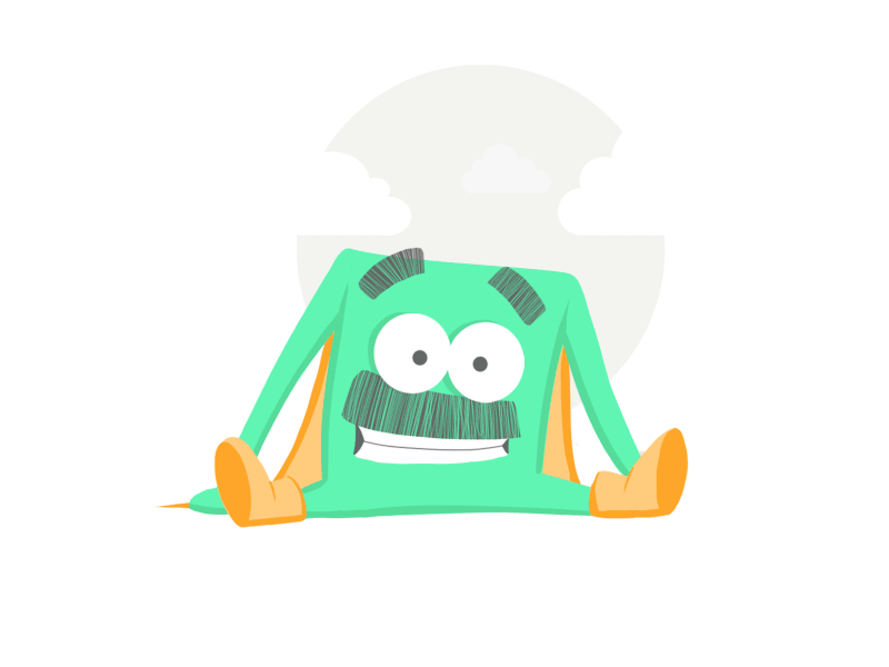 Mr Gogo 2d animation character characterdesign colour design gif.sketch green illustration marketplace web
