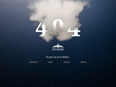 CDE Oradea - 404 Not Found page 404 website