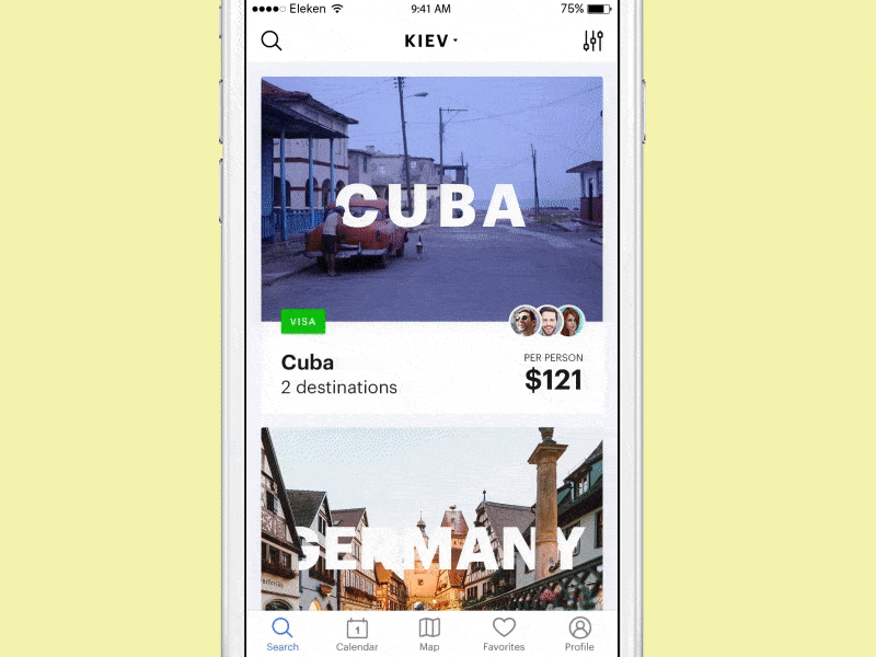 Flight Booking App animation app booking eleken flight gif ios price ui ux