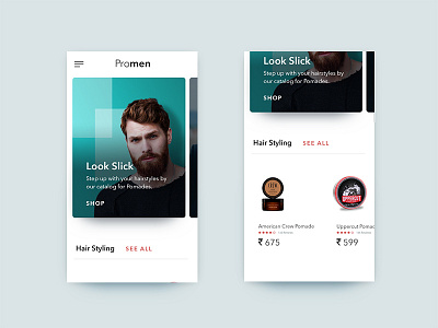 eCommerce Mobile Website design ecommerce ui ui design ux ux design web design website