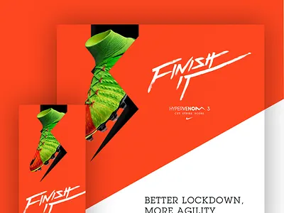 Nike HyperVenom 3 ~ Phantom campaign landing page nike ui ux