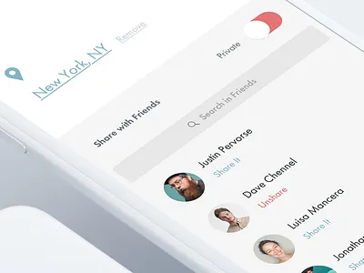 Create Album Flow application design interface ios mobile ui