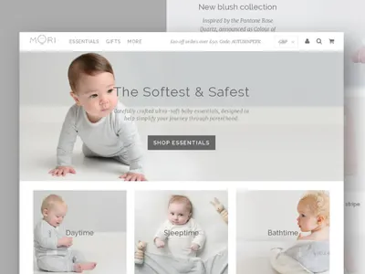 Dribbble debut debut e commerce minimal shop shopify store ux web