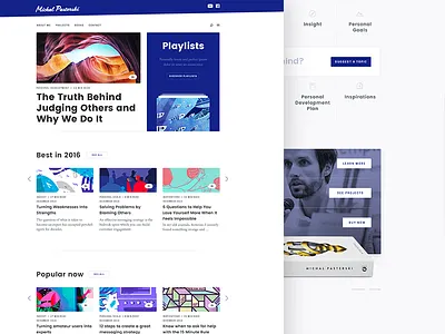 Blog Layout article blog coach design development layout modern self web