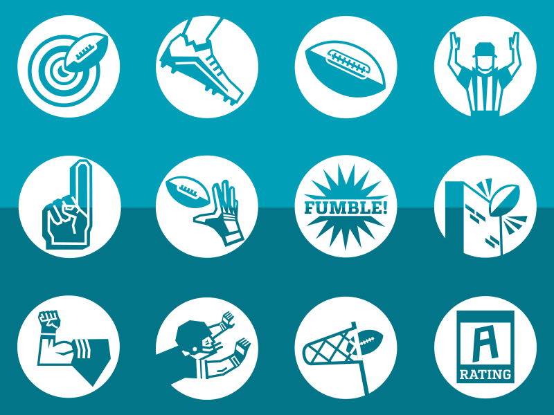 Have A Day icon set badges football icons nfl photoshop sports vector