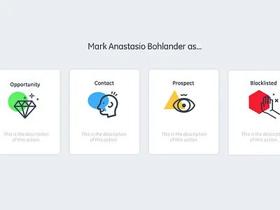 CRM Revamping crm flat icons interface progress steps