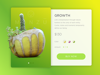 Monzū - Product Card cart e commerce interface product card shop store ui