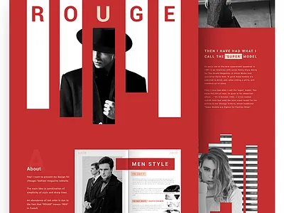 ROUGE clear design ui ux webdesign
