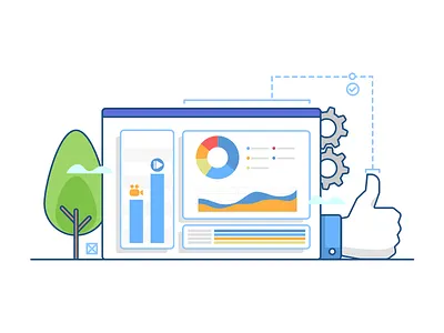 Advantages Illustration advantages chart designer developer diagram flow header icon illustration like recruitment walktrought