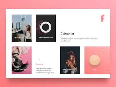 Female Entrepreneur Categories book cards entrepreneur f female girl gradient ideeas pink podcast women