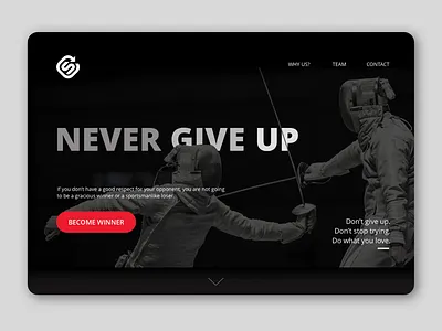 003 - Landing Page (Scherma) calltoaction challenge collective dailyui landingpage lima peru scherma sport ui web deport