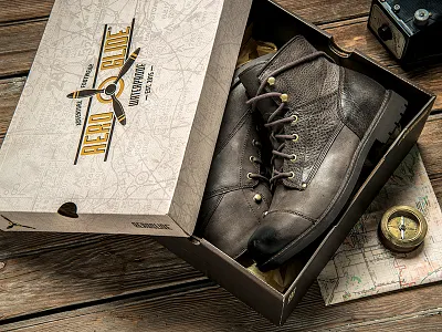 Aeroglide Branding branding explore identity logo shoes type typography vintage