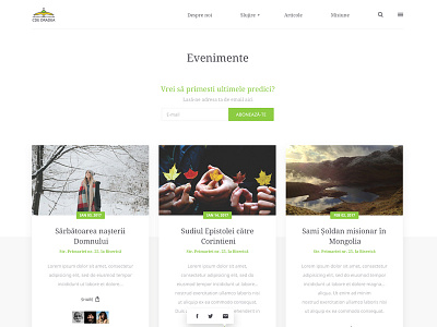 CDE - Events Screen events screen website