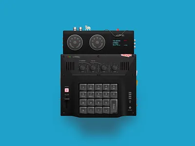 Panel Mx1200 01 beepboop computer electronics illustration sketchapp