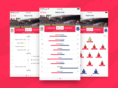 Day 75 - Football App application football formation ios match mobile timeline