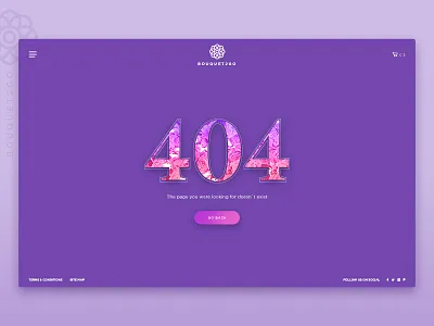 404 Page 404 flower ui ux