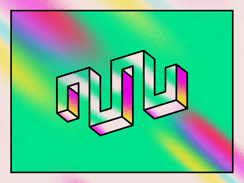 Paradox 1 air brush illustration paradox shapes