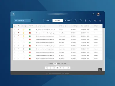 Business Inbox Application application business desktop inbox mail ui ux