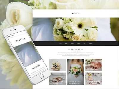 Wedding Planner Responsive Joomla Template beauty fashion joomla responsive design wedding planner wedding templates