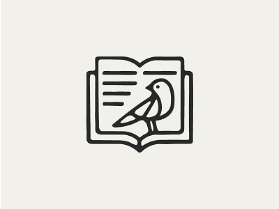 the willoughby book club bird book ink logo stamp